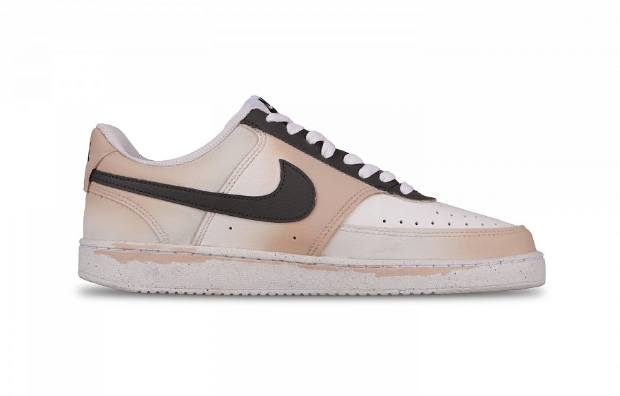 Nike Court Vision 1 Fall Winter Sleep Abrasion Resistant Low top Skateboard Shoes Men's White Pink купить в интернет-магазине Yoocart с быстрой доставкой по России.