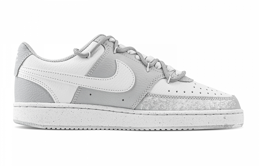 Nike Court Vision 1 Dull Gray Ghost Abrasion Resistant Low top Skateboard Shoes Men's Light Gray купить в интернет-магазине Yoocart с быстрой доставкой по России.