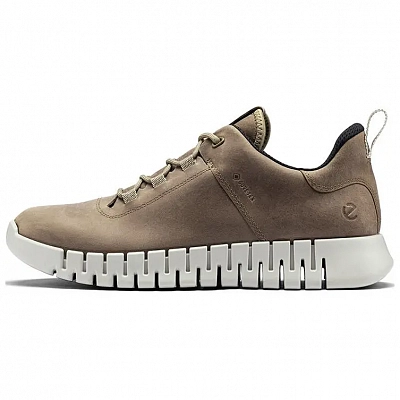 Ecco Abrasion Resistant Breathable Low top Casual Shoes Men's Light Brown