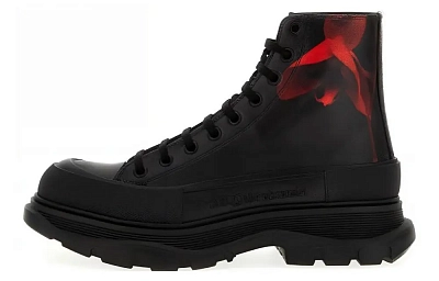 Alexander McQueen Tread Slick Lace Up Ankle Boots