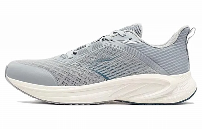 361° Shock Absorbers With Slip Resistant And Abrasion Resistant Properties Low Top Running Shoes Men's Gray Blue