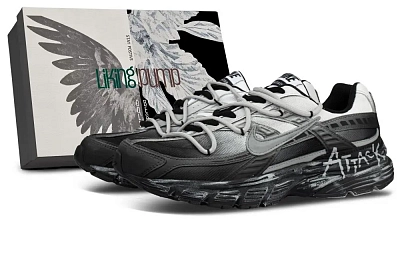 Nike Initiator Cushioning, Wear Resistant Low top Running Shoes Men's Black Gray