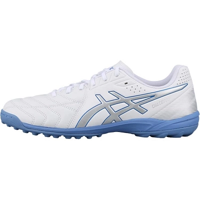 Asics Calcetto Soccer Shoes Men's White Blue