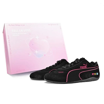 PUMA Speedcat Collection BNK Cool Play Low top Casual Shoes Unisex Black Pink
