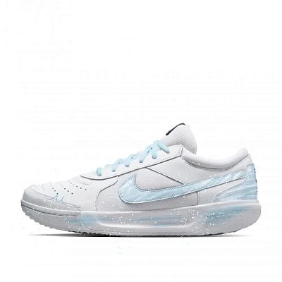 Nike Court Lite 3 Woven Story Breathable And Lightweight Low top Tennis Shoes Men's Blue White