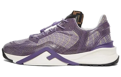 FENDI Flow Low Top Casual Shoes Men's Purple