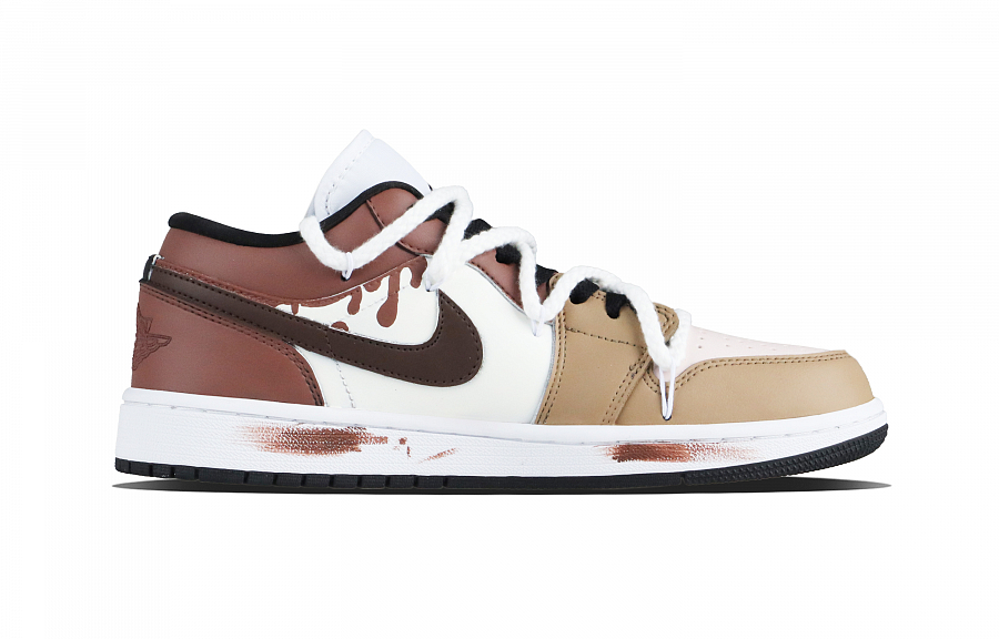 Jordan Air Jordan 1 Charming Rabbit Sweetheart Low top Vintage Basketball Shoes Unisex Umber купить в интернет-магазине Yoocart с быстрой доставкой по России.