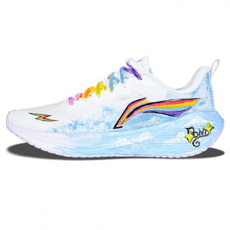 LiNing Wuyue Low top Casual City Commute Running Shoes Women's White Blue купить в интернет-магазине Yoocart с быстрой доставкой по России.