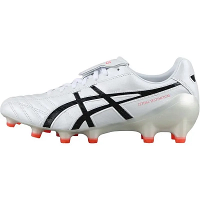 Asics Lethal Testimonial 4 HG Hard Ground Artificial Ground Abrasion Resistant Soccer Shoes Men's White
