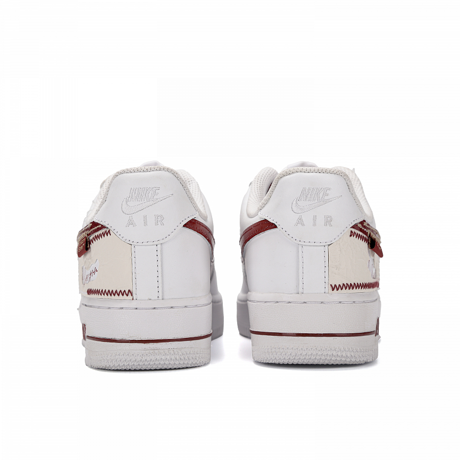 Nike Air Force 1 Paper Is Short And Long Abrasion Resistant Low top Skateboard Shoes Unisex Red White купить в интернет-магазине Yoocart с быстрой доставкой по России.