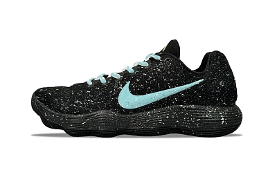 Nike Hyperdunk 2017 YDCC Dark Night Aurora Baby's Breath Abrasion Resistant Low top Basketball Shoes Unisex Black Blue