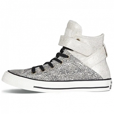 Converse CHUCK TAYLOR Anti Slip Wear Resistant High Top Skateboard Shoes Women's White Black