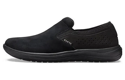 Crocs Reviva Suede Slip on 'Black'