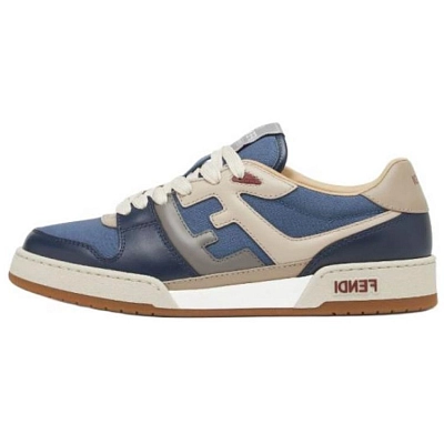 FENDI Match Low Top Skateboard Shoes Men's Blue