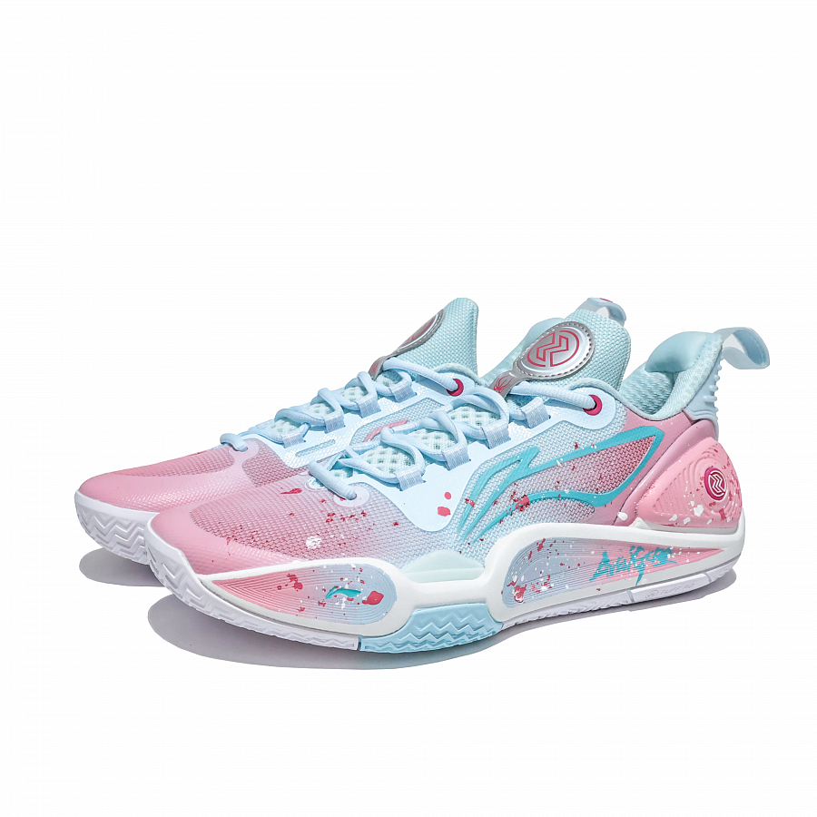 LiNing Speed 9 Shock Absorbers Slip Resistant Abrasion Resistant Low top Basketball Shoes Men's Ice Blue Pink купить в интернет-магазине Yoocart с быстрой доставкой по России.