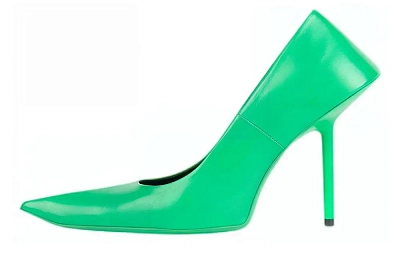 Balenciaga Esse Slim Heel High Heels Women's Green