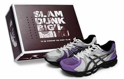 Asics Gel Exalt 2 Abrasion Resistant Slip Resistant Low Top Running Shoes Men's Black Silver Purple