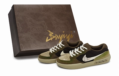 Nike SB Force 58 Skateboard Shoes Unisex Low top Green/Brown