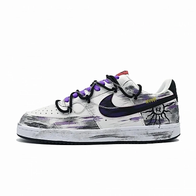 Nike Court Victory Abrasion Resistant Low top Skateboard Shoes Men's Gray Purple
