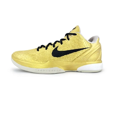 Nike Zoom Kobe 6 'All Star 2.0' Cushioning, Wear Resistant Low top Basketball Shoes Men's Gold