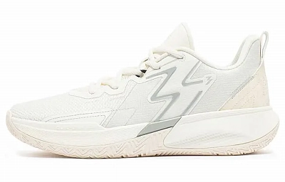 361° BIG3 Team 3.0 Cushioning Abrasion Resistant Breathable Low top Basketball Shoes Men's White Gray