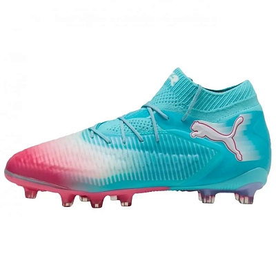 PUMA Future 8 Ultimate Support Lightweight Soccer Shoes Unisex Blue Pink