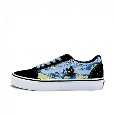 Vans Ward Abrasion Resistant Low Top Skateboard Shoes Women's Sky Blue