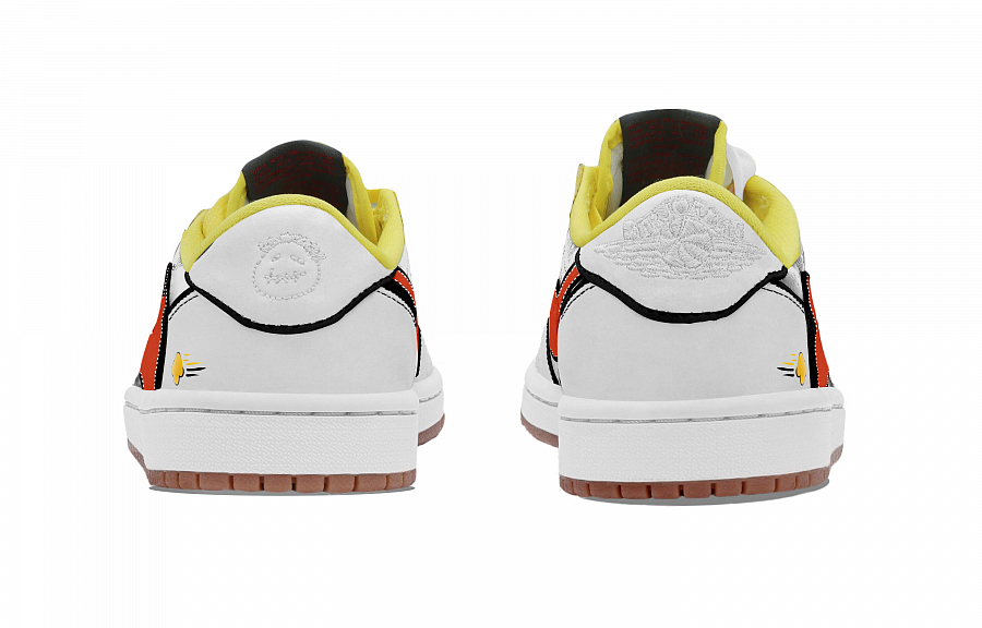 Travis Scott x Jordan Air Jordan 1 White Travis Scott X AJ1 Low top Vintage Basketball Shoes Unisex White купить в интернет-магазине Yoocart с быстрой доставкой по России.
