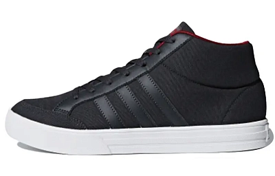 Adidas Neo Vs Set Mid Top Skateboard Shoes Men's Carbon Black
