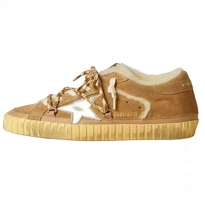 Golden Goose Super Star Low Top Skateboard Shoes Women's Beige