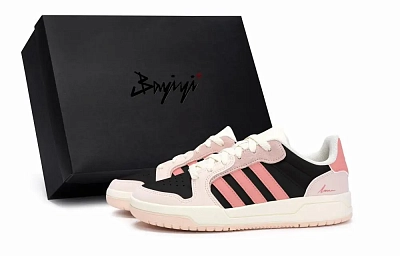 Adidas Neo Entrap Skateboard Shoes Unisex Low top Beige/Pink/Black