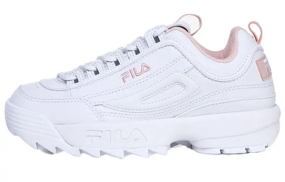 FILA Disruptor2 Series Chunky Sneakers White/Pink Women's