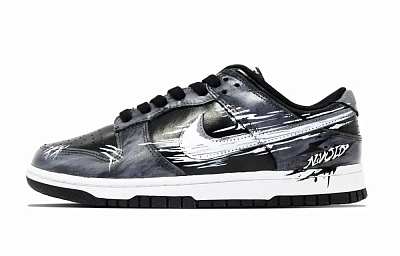 Nike Dunk Bark Up The Wrong Tree Low top Skateboard Shoes Men's Black Gray