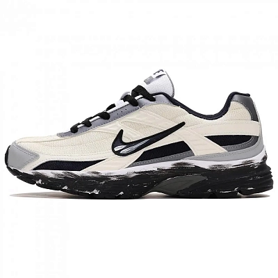 Nike Initiator Shock Absorbers Low Top Running Shoes Men's Beige Black