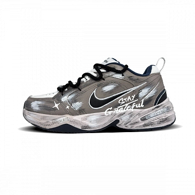 Nike Air Monarch 4 Gravel Abrasion Resistant Low top Chunky Sneakers Men's Brown