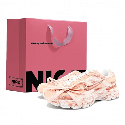 Nike Initiator Cushioning Abrasion Resistant Breathable Low top Running Shoes Unisex Pink