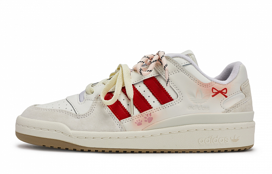 Adidas Originals FORUM Skateboard Shoes Unisex Low top Beige/Pink/Red купить в интернет-магазине Yoocart с быстрой доставкой по России.