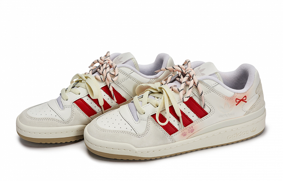 Adidas Originals FORUM Skateboard Shoes Unisex Low top Beige/Pink/Red купить в интернет-магазине Yoocart с быстрой доставкой по России.