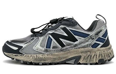 New Balance NB 410 Breathable Low-Top Running Shoes Unisex Black Silver