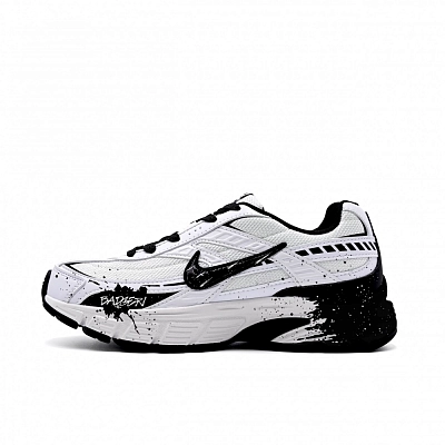 Nike Initiator Cushioning Abrasion Resistant Breathable Low top Running Shoes Unisex Black White
