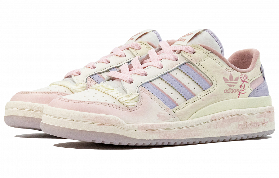 Adidas Originals FORUM Extreme Footwear, Frost Rose Cushioning Low top Skateboard Shoes Women's Beige Pink Purple купить в интернет-магазине Yoocart с быстрой доставкой по России.