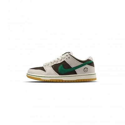 Nike Dunk SB Cushioning Low top Skateboard Shoes Unisex Beige Brown Green