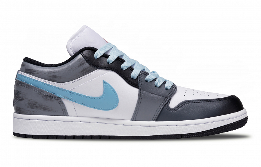 Jordan Air Jordan 1 Celestine Abrasion Resistant Low top Vintage Basketball Shoes Unisex Blue Black купить в интернет-магазине Yoocart с быстрой доставкой по России.