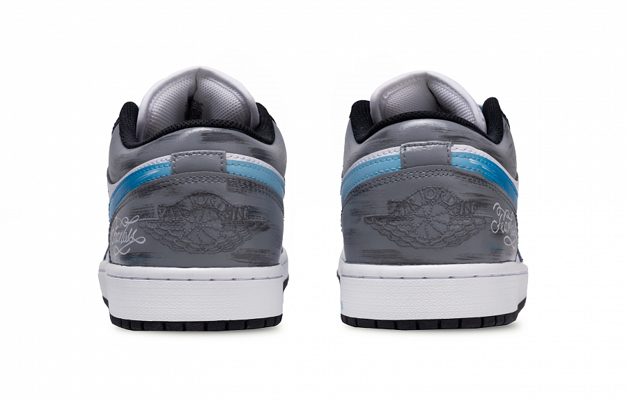 Jordan Air Jordan 1 Celestine Abrasion Resistant Low top Vintage Basketball Shoes Unisex Blue Black купить в интернет-магазине Yoocart с быстрой доставкой по России.