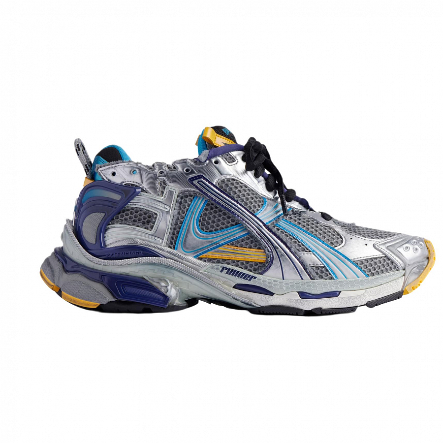 Balenciaga Runner Grey Blue Orange Aqua купить в интернет-магазине Yoocart с быстрой доставкой по России.