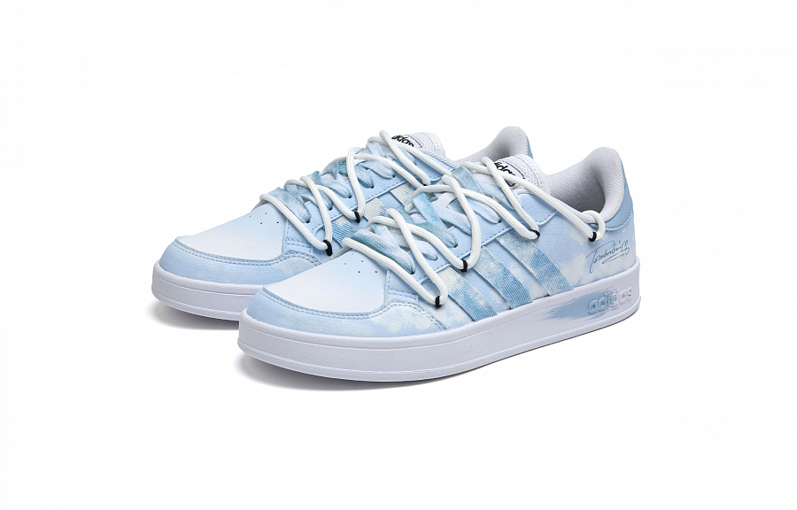 Adidas Neo Breaknet Fresh Monet Anti-Slip Wear-Resistant Low-Top Skateboard Shoes Men's Sky Blue купить в интернет-магазине Yoocart с быстрой доставкой по России.