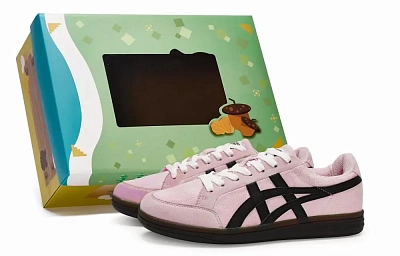 Onitsuka Tiger Advanti Impact Resistant And Waterproof Low Top Skateboard Shoes Unisex Pink Black