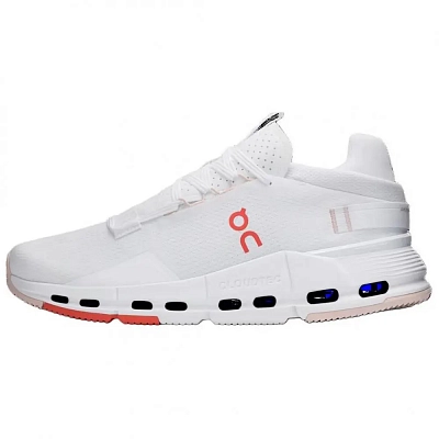 On Cloudnova 2 Slip Resistant Abrasion Resistant Low top Running Shoes Men's White
