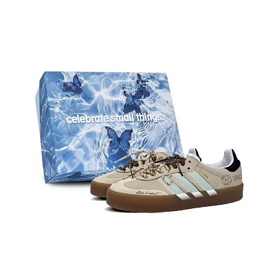 Adidas Originals SAMBAE Low top German Army Trainers Women's White Brown