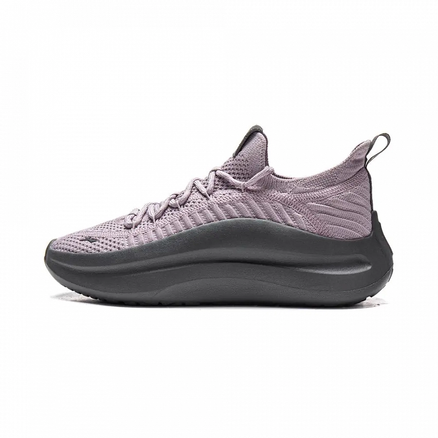 LiNing Cloud Wave Knit Cushioning, Wear Resistant Low top Casual Shoes Women's Purple купить в интернет-магазине Yoocart с быстрой доставкой по России.